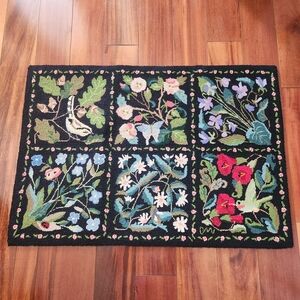 Claire Murray Millefleur Small Black Rug